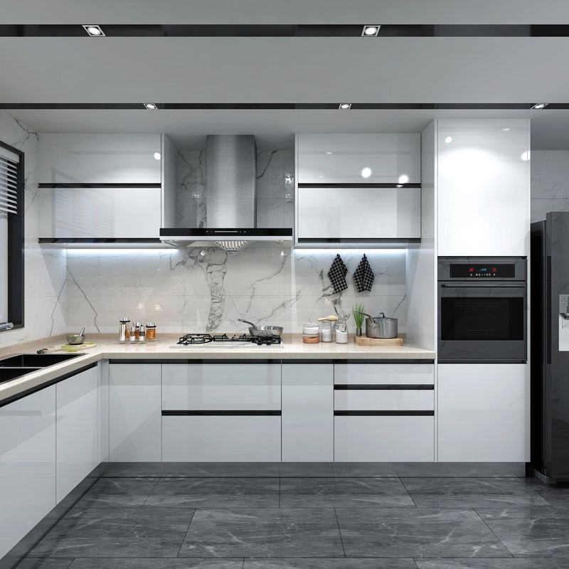 Hoogwaardig ODM/OEM Waterdicht Glanzend Keukenkastje voor Huis Keuken Moderne Design Stijl