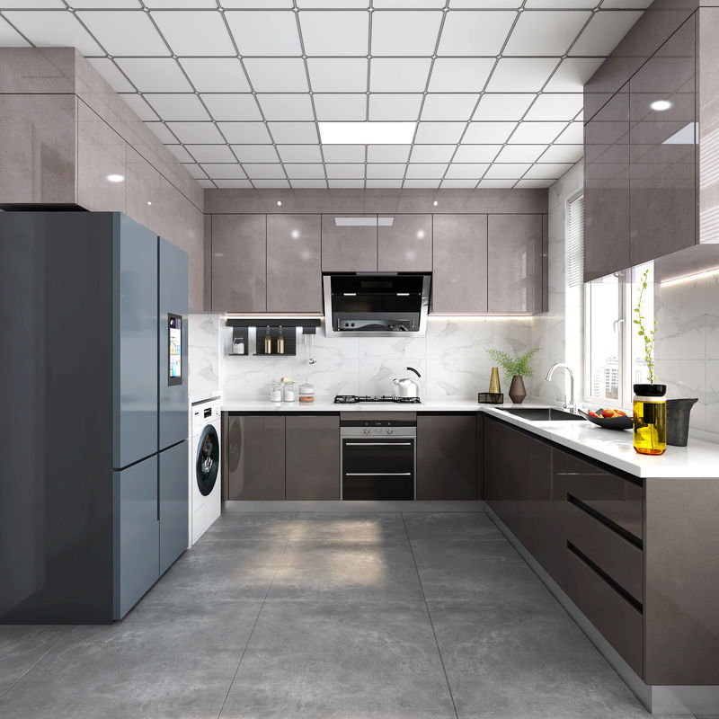 Hoogwaardig ODM/OEM Waterdicht Glanzend Keukenkastje voor Huis Keuken Moderne Design Stijl