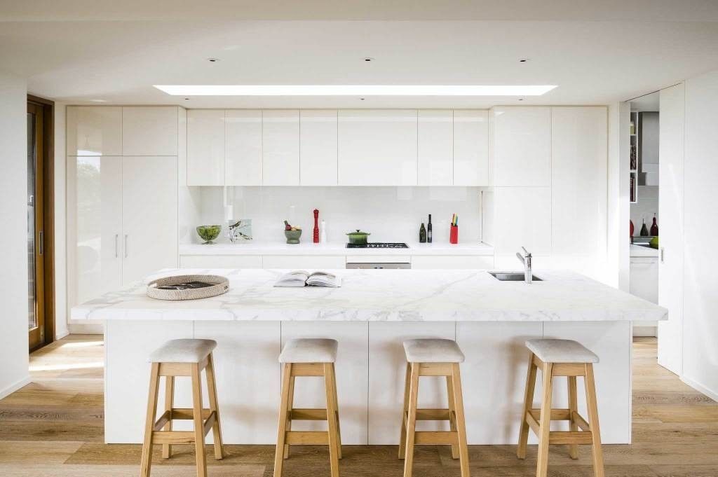 Moderne ontwerp op maat gefixeerde schone keukenkas voor volledig meubelontwerp