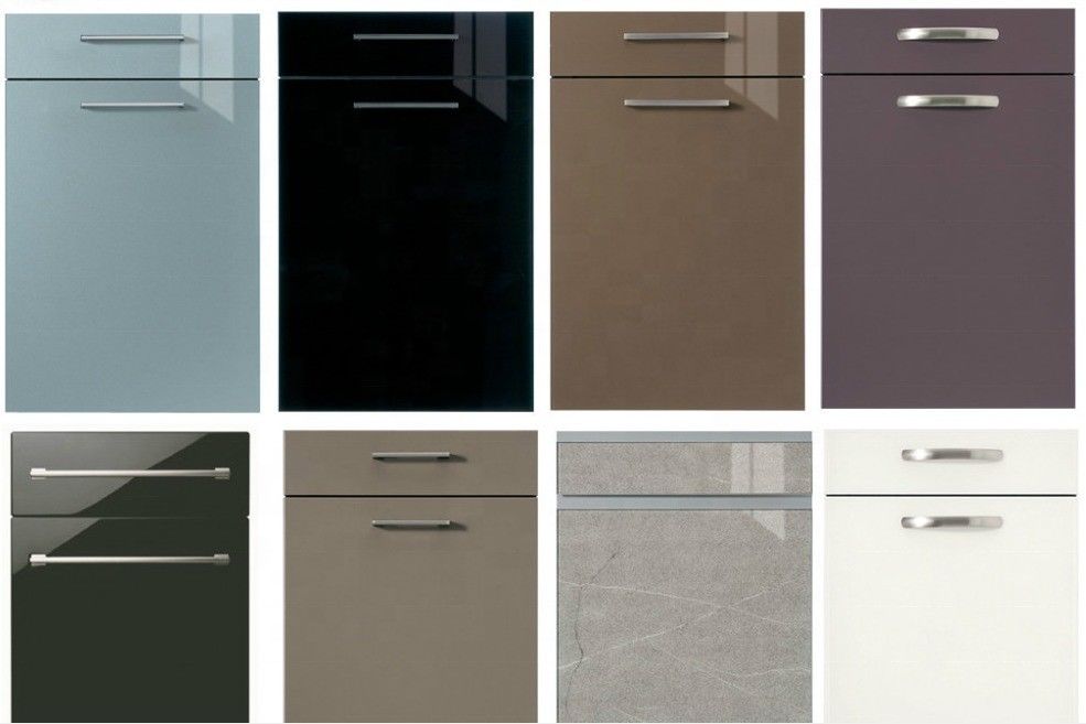Villa/appartement aangepaste fineer kleur glanzende keukenkasten deur met duurzame afwerking
