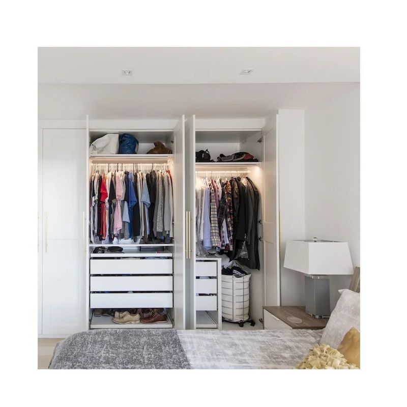 Moderne stijl Mr HDF Board Bedroom Garderobe voor Custom Made Walk-in Closet Meubels