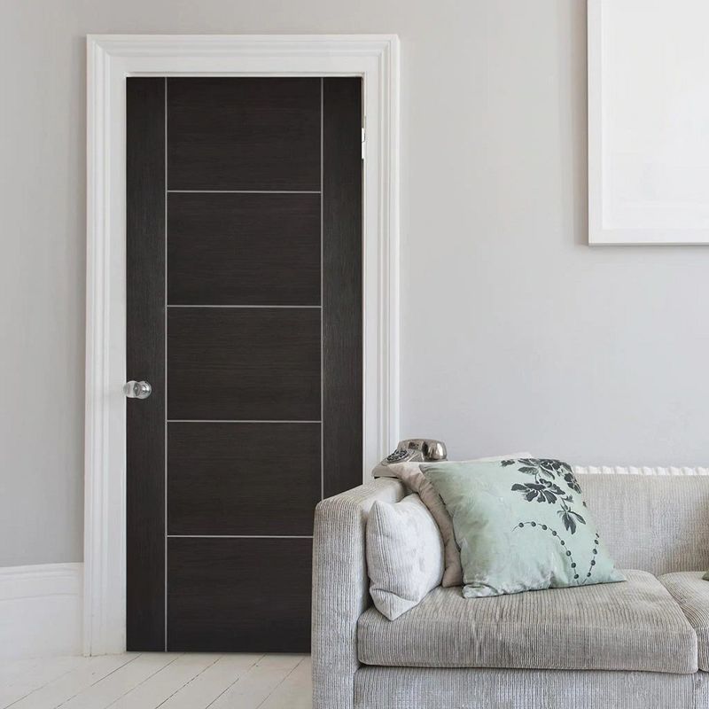 Interieur Custom Design Huis Houten deuren met MDF-plank Solid Wood Veneer Moderne stijl