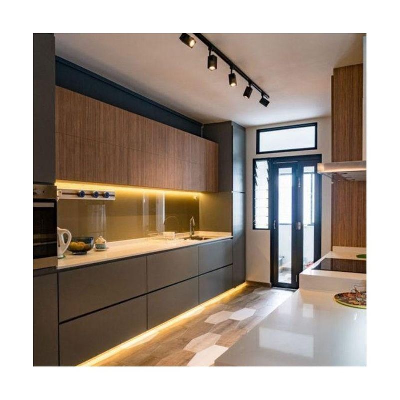 Volledige Matte Kasten Top Finish Finish en Bottom Lacquer Finish voor moderne keuken