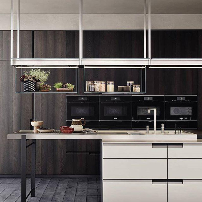 Volledige Matte Kasten Top Finish Finish en Bottom Lacquer Finish voor moderne keuken