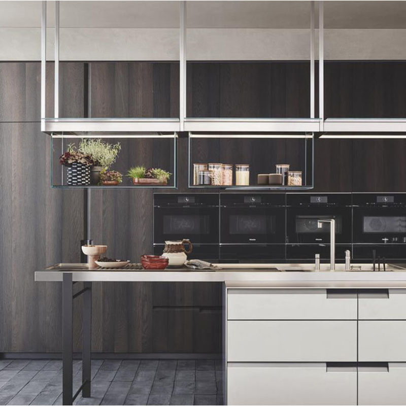 Volledige Matte Kasten Top Finish Finish en Bottom Lacquer Finish voor moderne keuken
