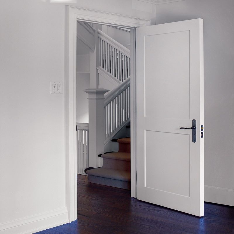 Moderne eenvoudige houten interieurdeuren Professionele aanpassing voor high-end interieurs