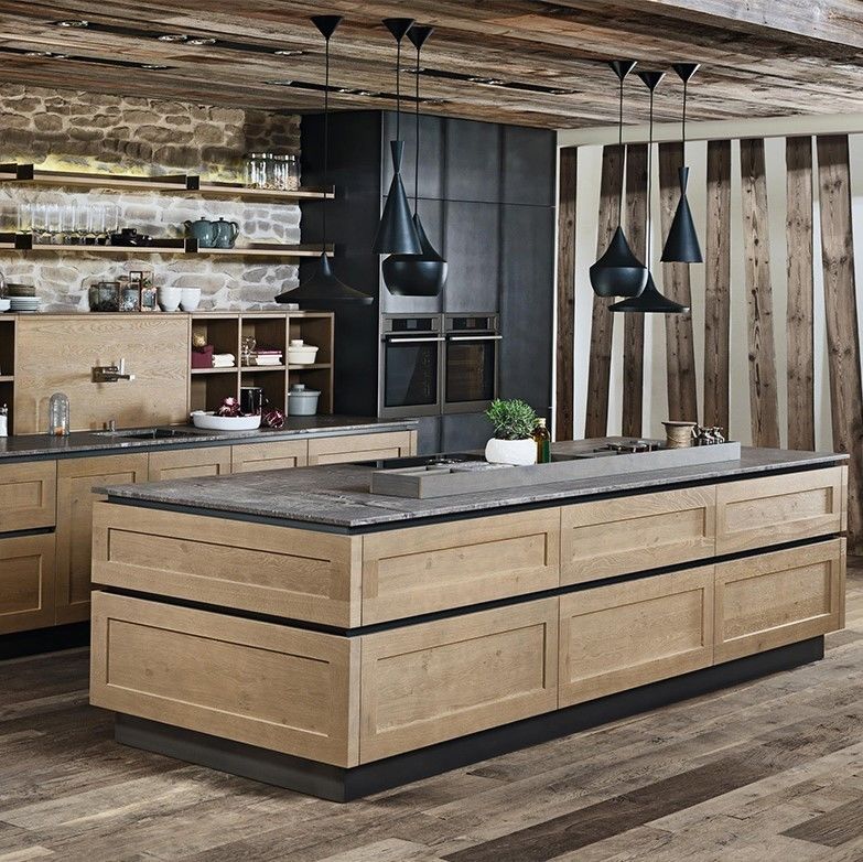 Gepersonaliseerde veneer kleur shaker Inzet Framed Design Keukenkas voor villa / appartement