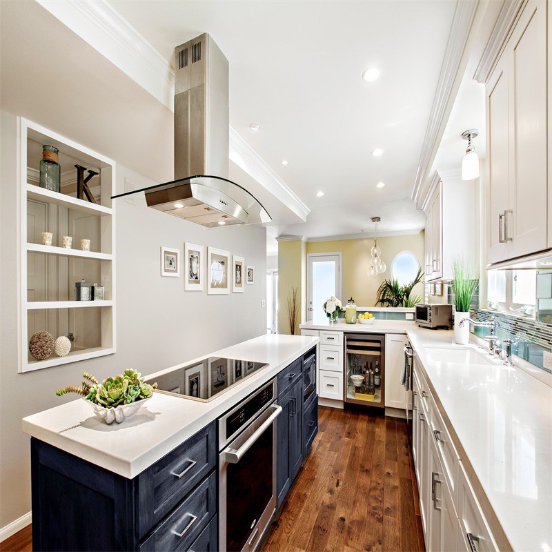 Gepersonaliseerde veneer kleur houten keukenkasten kast voor moderne Italiaanse keukens