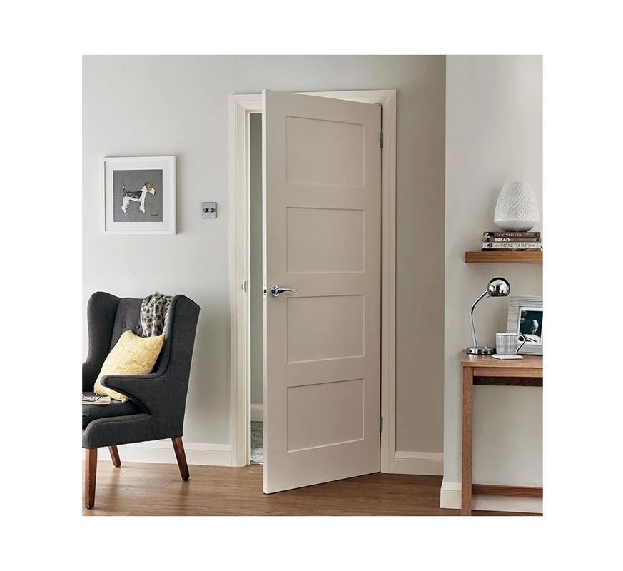 100% milieubescherming Custom Size Moderne massieve houten binnendeur voor eind Home