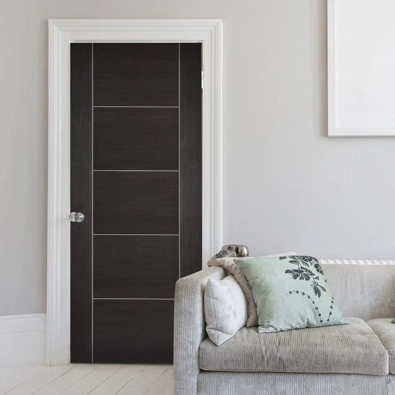 100% milieubescherming Custom Size Moderne massieve houten binnendeur voor eind Home