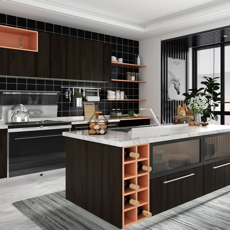 Voordelen Waterdicht Branddicht Europese villa stijl White Shaker Keukenkasten
