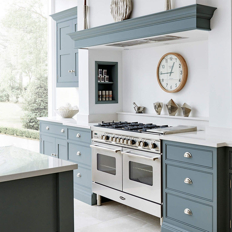 Europese stijl modern ontwerp Shaker stijl keukenkas met aangepaste fineer kleur