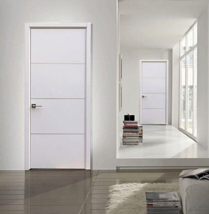 Professionele waterdichte moderne eenvoudige polymer deur voor aangepaste luxe interieurkamer
