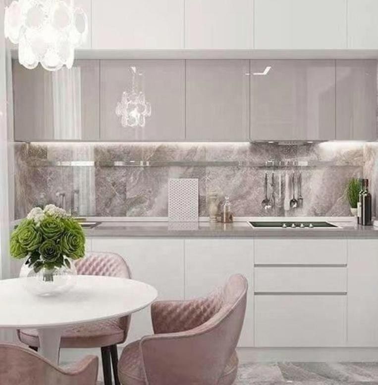 Perfecte vervaardiging Italiaanse meubelmarkt Modulaire keukenkasten met tenen schoppen