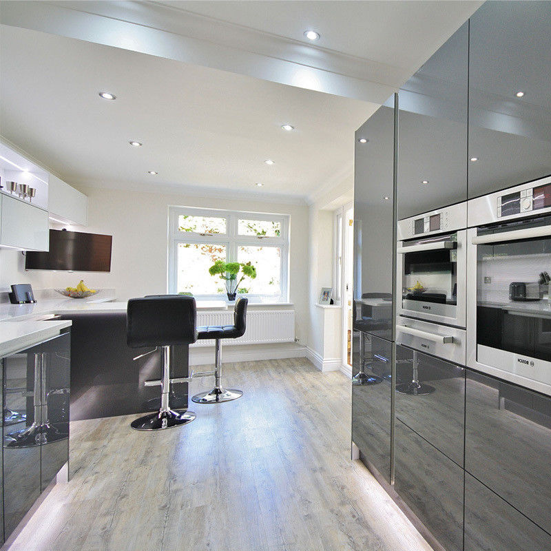 Perfecte vervaardiging Italiaanse meubelmarkt Modulaire keukenkasten met tenen schoppen