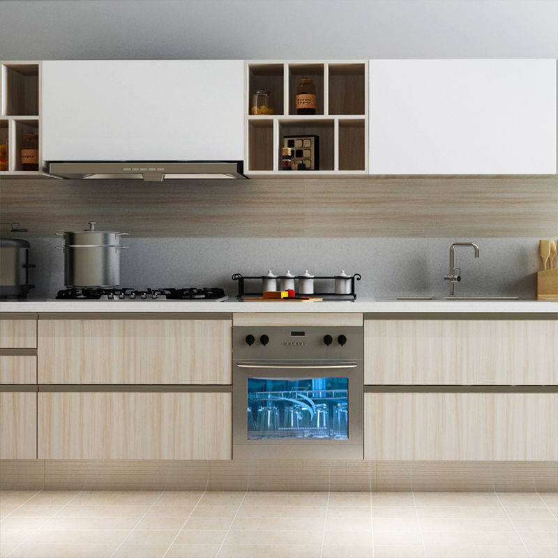 Goed uitziende Italiaanse keukenkast Set meubels voor villa / appartement deur materiaal