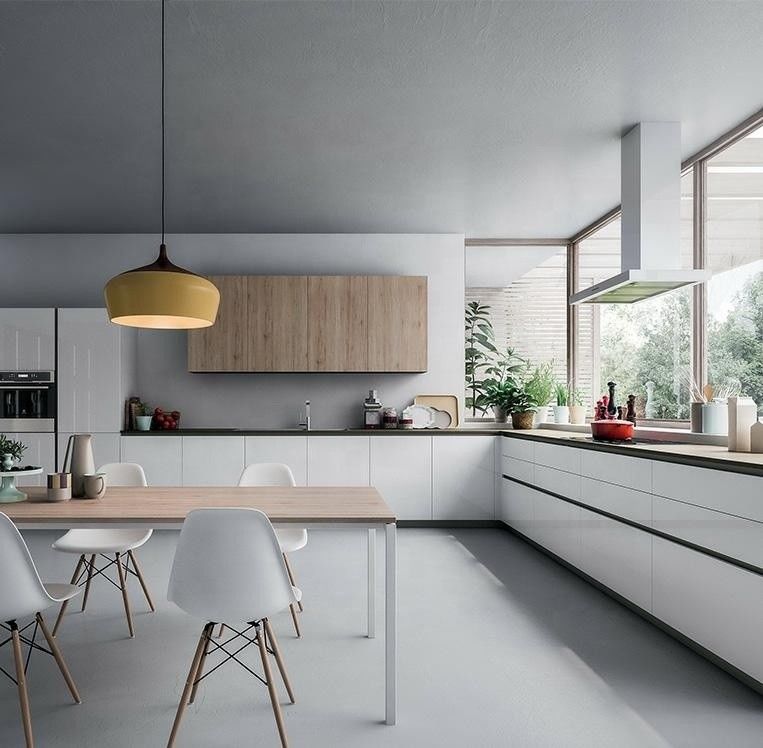 Over de hele wereld Chinese stijl houten op maat wit kast set voor villa / appartement