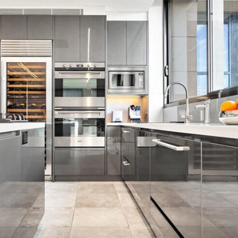 Over de hele wereld Chinese stijl houten op maat wit kast set voor villa / appartement