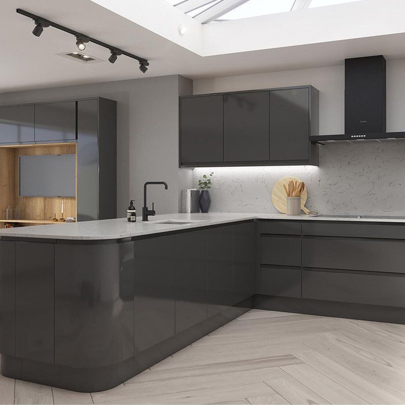 Over de hele wereld Chinese stijl houten op maat wit kast set voor villa / appartement