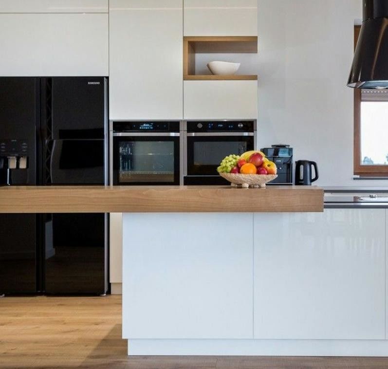 Witte kast Keuken Eenheid Set Meubelkast met geavanceerd ambacht en HDF deur materiaal