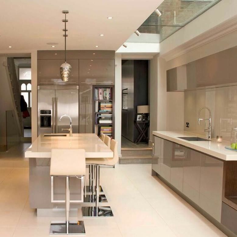 Witte kast Keuken Eenheid Set Meubelkast met geavanceerd ambacht en HDF deur materiaal
