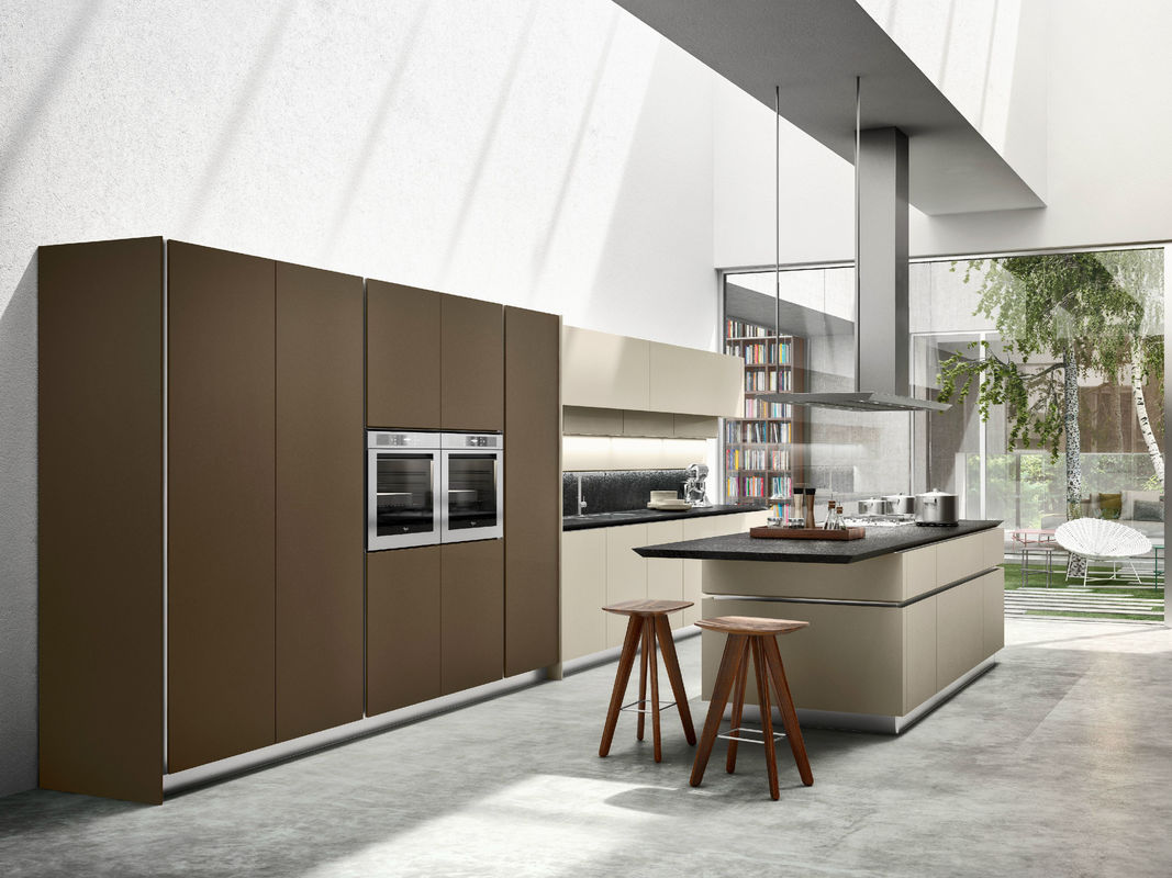 Blum Hardware en Veneer Afwerking YALIG Smart Hout Shaker Keukenkast voor Appartement