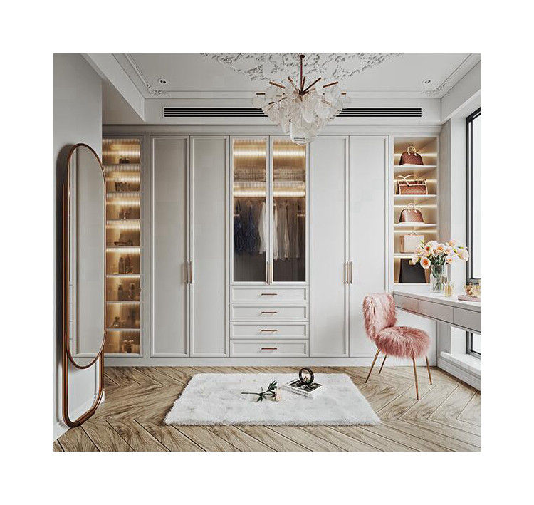 Custom Design PANEL Houten stijl garderobe slaapkamer opslagkast Garderobe voor hotel appartement