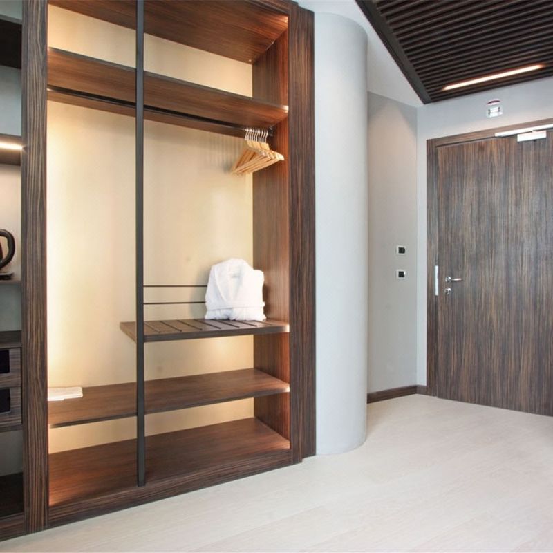 Custom Design PANEL Houten stijl garderobe slaapkamer opslagkast Garderobe voor hotel appartement