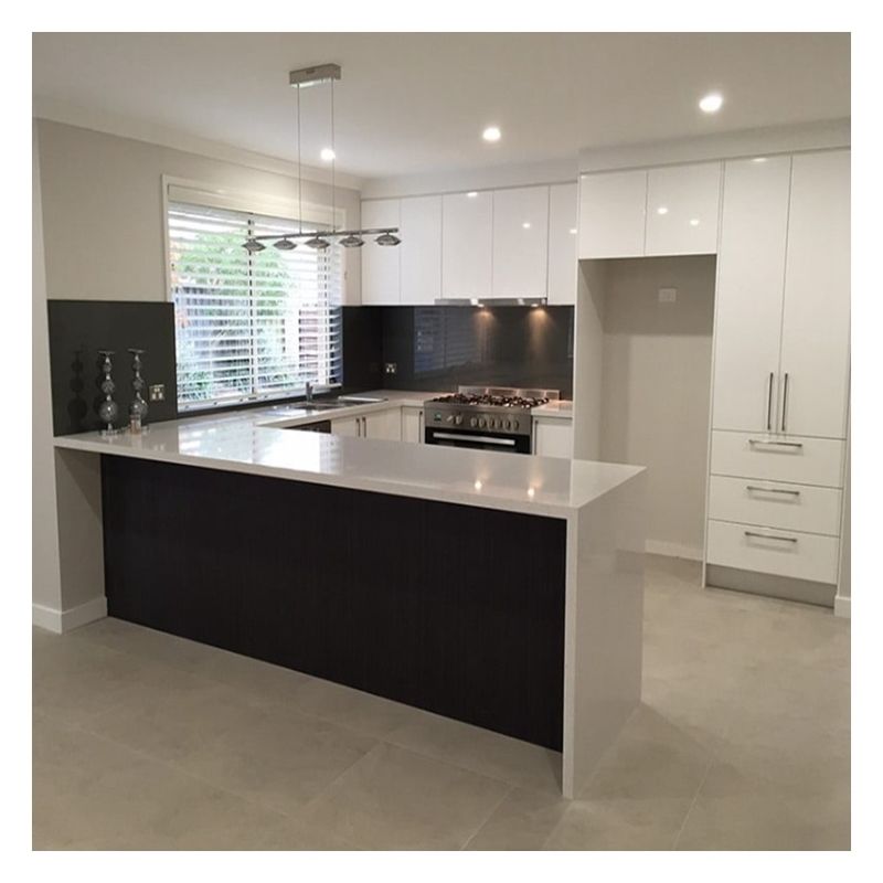 Custom modulaire keukenkasten met glanzend verfvrij ontwerp en Shaker deurpaneel
