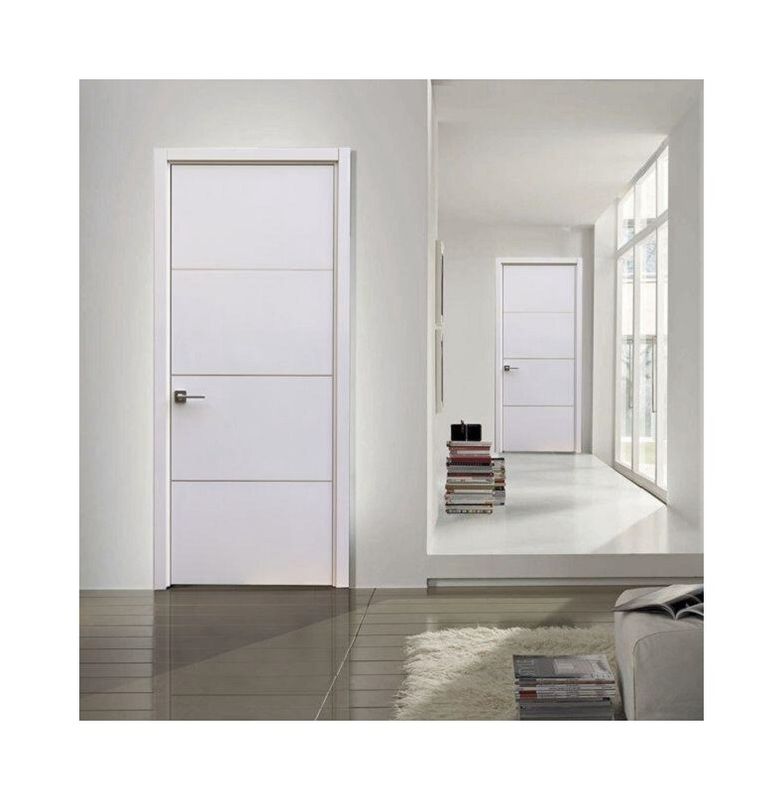 Contemporary Side Opening Soliad Houten slaapkamerdeuren voor huis in aangepaste grootte