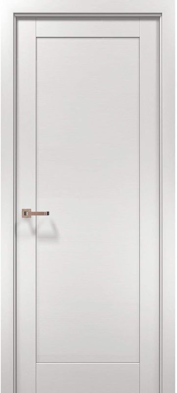 Vaste houten fineer witte binnendeur met frame in aangepaste grootte en waterdicht