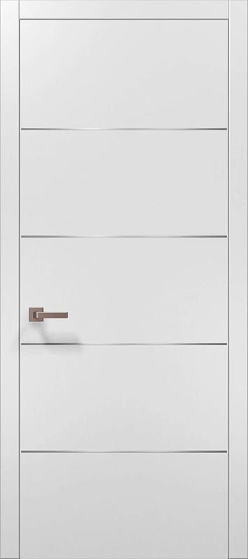 Vaste houten fineer witte binnendeur met frame in aangepaste grootte en waterdicht