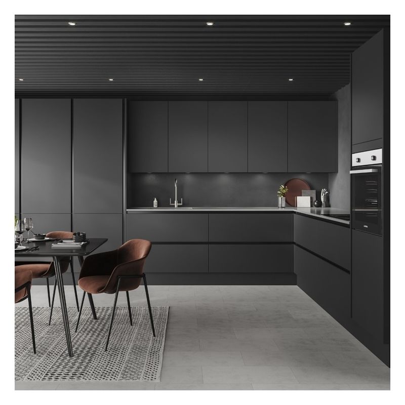 Flat Pack Kitchen Cabinetry Set met moderne handgreep minder ontwerp en accessoires