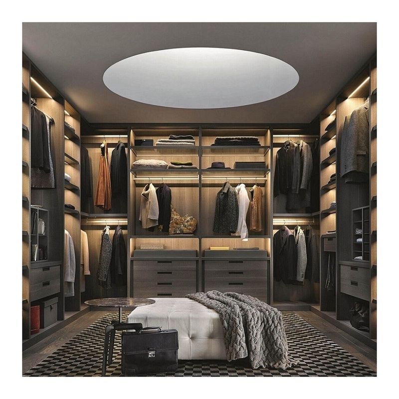 MR HDF Board Contemporary Design Style Walk-in Closet Garderobe voor slaapkamermeubilair