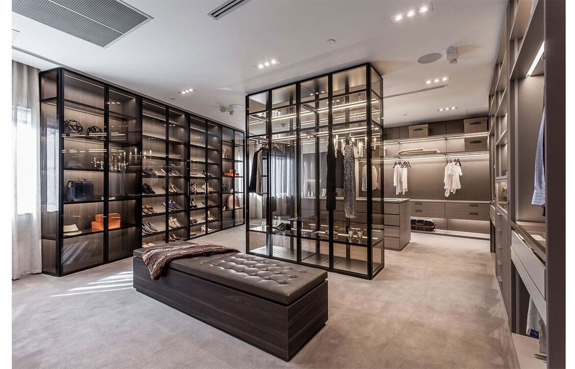 MR HDF Board Contemporary Design Style Walk-in Closet Garderobe voor slaapkamermeubilair