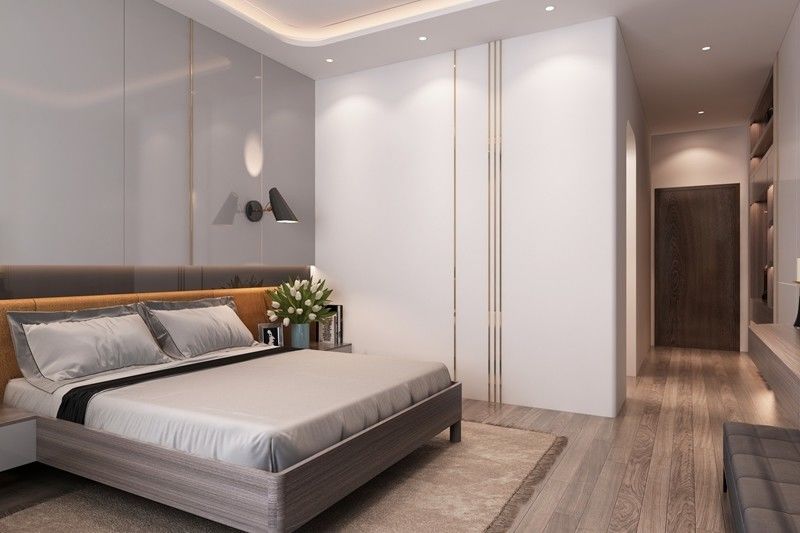 Algemene stofdichte kast en opslag in MDF slaapkamer set voor thuis villa hotel appartement