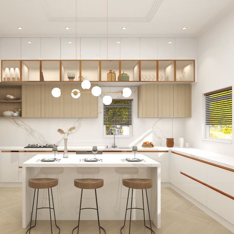 Blum Drawer Modern Design Massivhouten Witte Keukenkast Meubelen voor Luxe Keuken