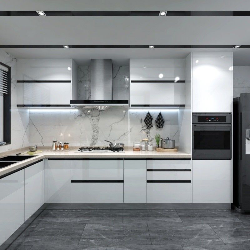 Natuurlijke afwerking All Glass Design Keuken Hoek Meubel Handle voor YALIG Kasten