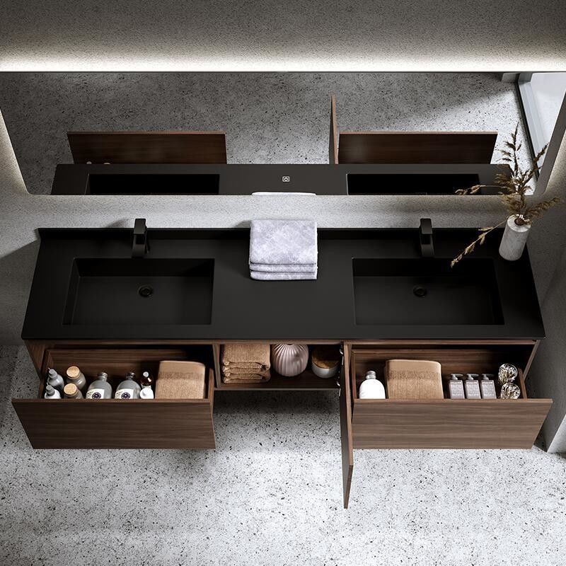 Euro Style Badkamer Vanity met aangepaste breedte en MR-MDF karkasmateriaal van boven