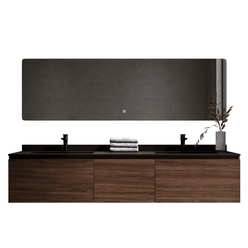 Euro Style Badkamer Vanity met aangepaste breedte en MR-MDF karkasmateriaal van boven