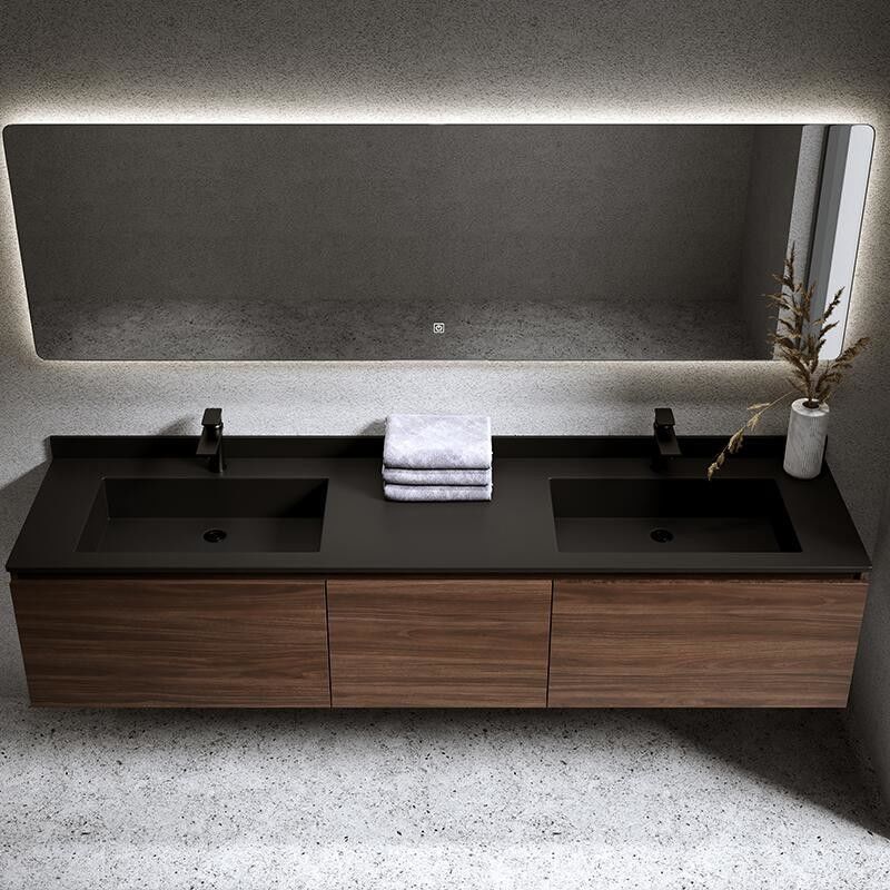 Euro Style Badkamer Vanity met aangepaste breedte en MR-MDF karkasmateriaal van boven