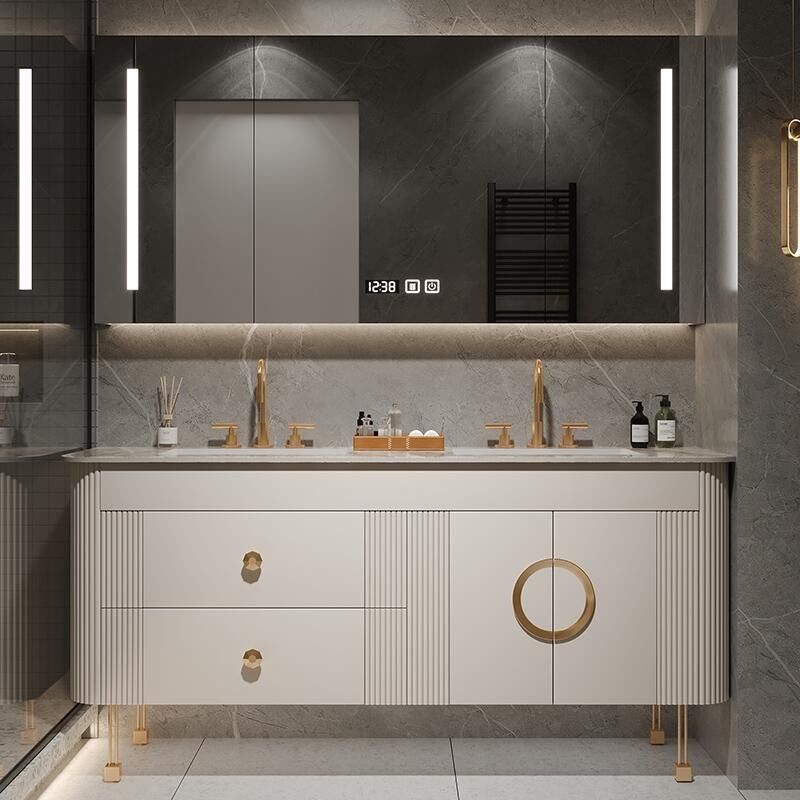 Aanpassing van de breedte PVC/lakker deur afwerking American Style badkamer ijdelheid voor het moderne huis