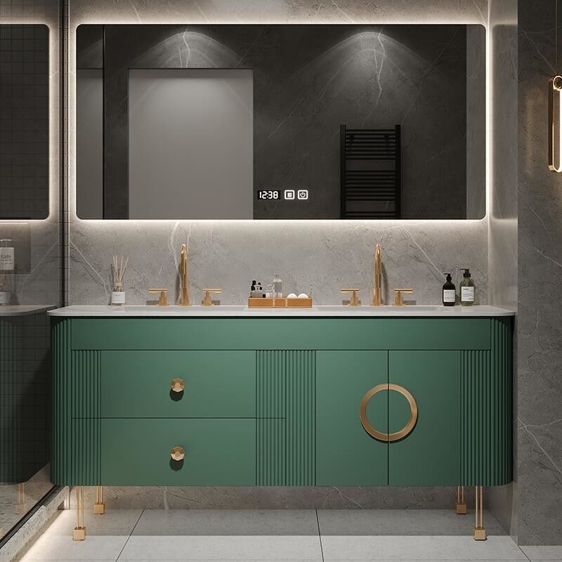 Aanpassing van de breedte PVC/lakker deur afwerking American Style badkamer ijdelheid voor het moderne huis