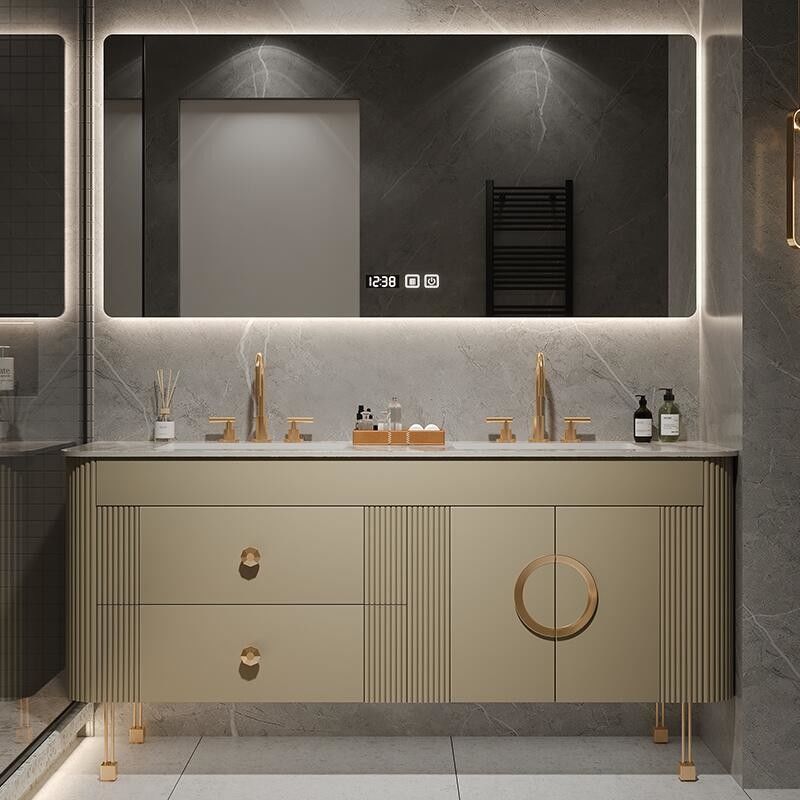 Aanpassing van de breedte PVC/lakker deur afwerking American Style badkamer ijdelheid voor het moderne huis