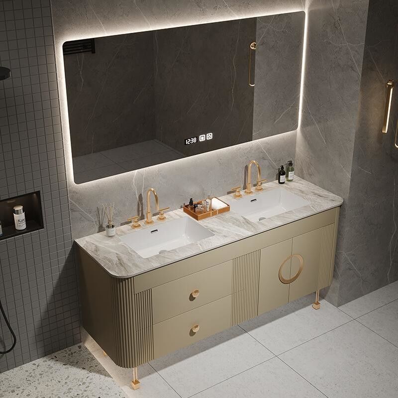 Aanpassing van de breedte PVC/lakker deur afwerking American Style badkamer ijdelheid voor het moderne huis