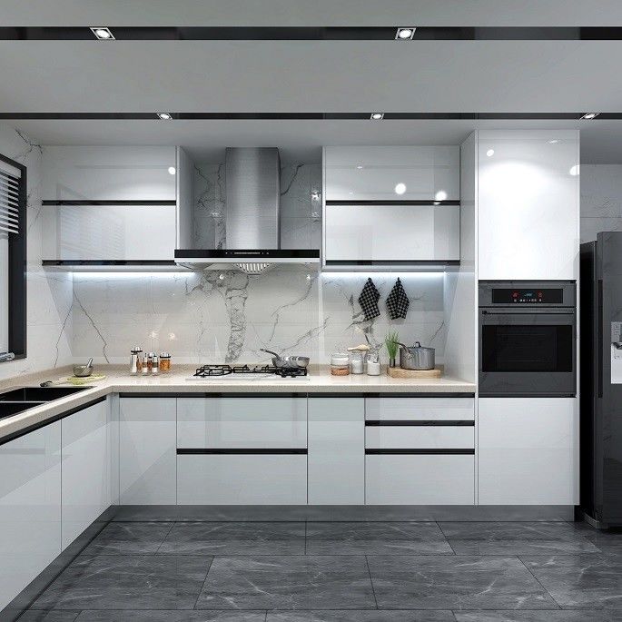 Volledige modulaire keukenkasten voor appartementen in Europese stijl