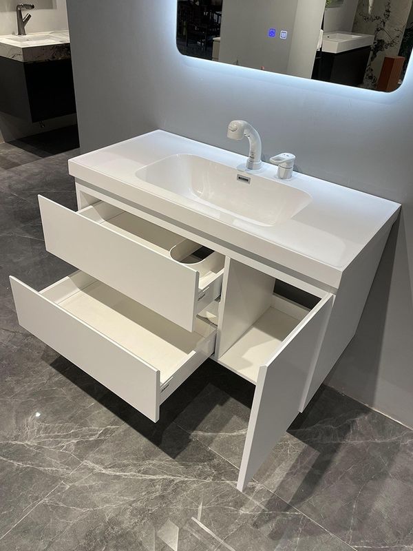 Op maat gemaakte Europese High End Badkamer Vanity Spiegelkast voor Moderne Badkamer
