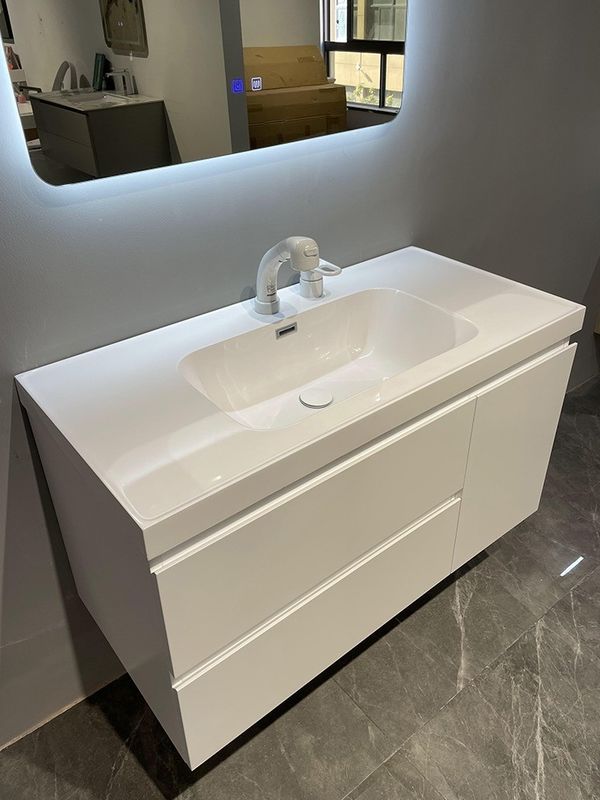 Op maat gemaakte Europese High End Badkamer Vanity Spiegelkast voor Moderne Badkamer