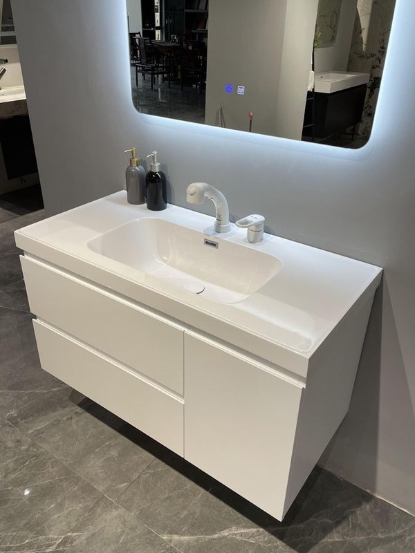 Op maat gemaakte Europese High End Badkamer Vanity Spiegelkast voor Moderne Badkamer