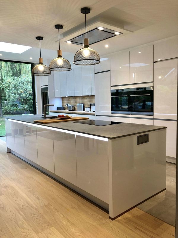 Blum Hardware Modern Design Light Box Keukenkast voor Kleurrijk Keukenontwerp